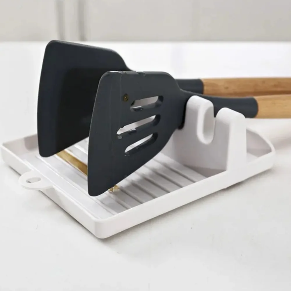 Gray Utensil & Lid Holder - New